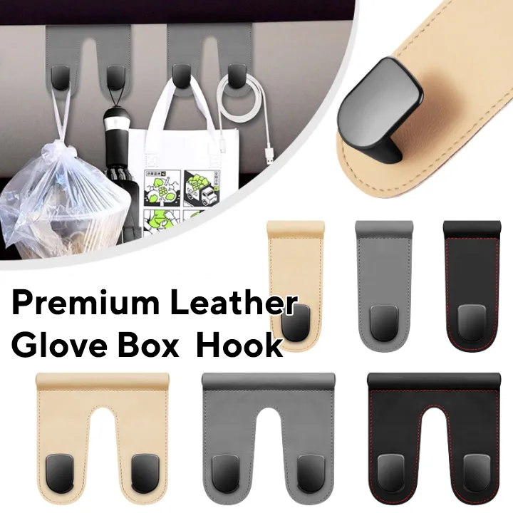 Premium Leather Glove Box Hook