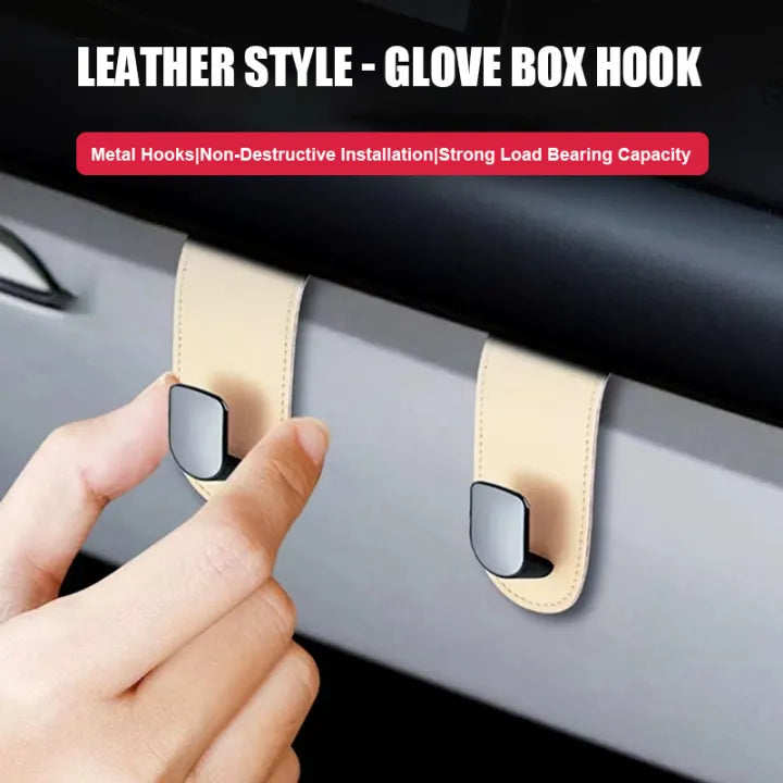 Premium Leather Glove Box Hook