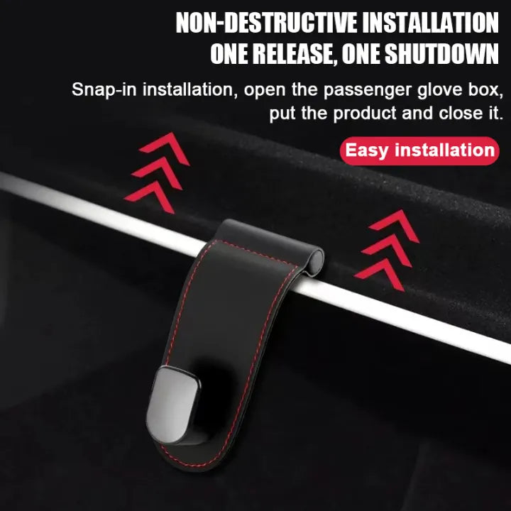 Premium Leather Glove Box Hook