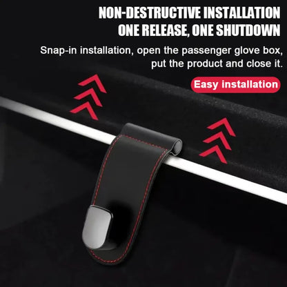 Premium Leather Glove Box Hook