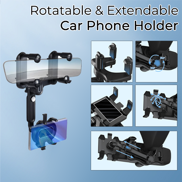Rotatable & Extendable Car Phone Holder